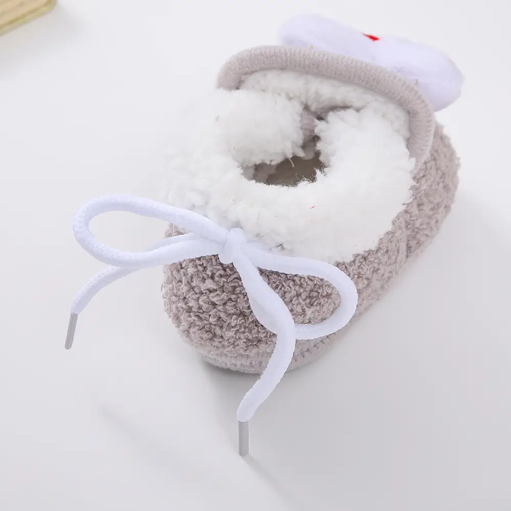 Winter Fleece-Lined Thickened Baby Anti-Slip Warm Toddler Cotton Shoes, Non-Slip Newborn Baby Shoes for 3-6-12 Months — feature 5