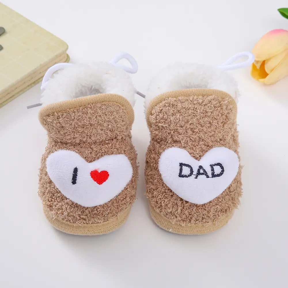 Winter Fleece-Lined Thickened Baby Anti-Slip Warm Toddler Cotton Shoes, Non-Slip Newborn Baby Shoes for 3-6-12 Months — feature 6