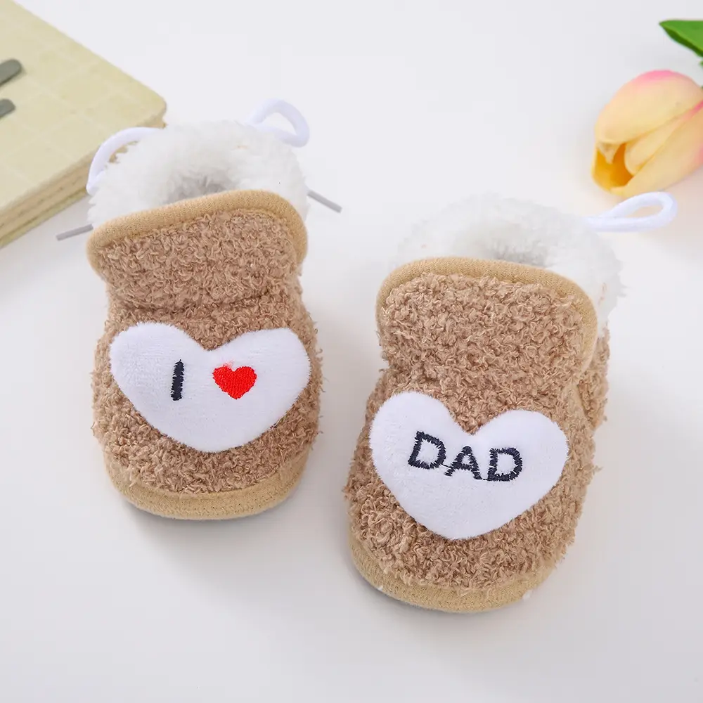 Winter Fleece-Lined Thickened Baby Anti-Slip Warm Toddler Cotton Shoes, Non-Slip Newborn Baby Shoes for 3-6-12 Months — feature 7