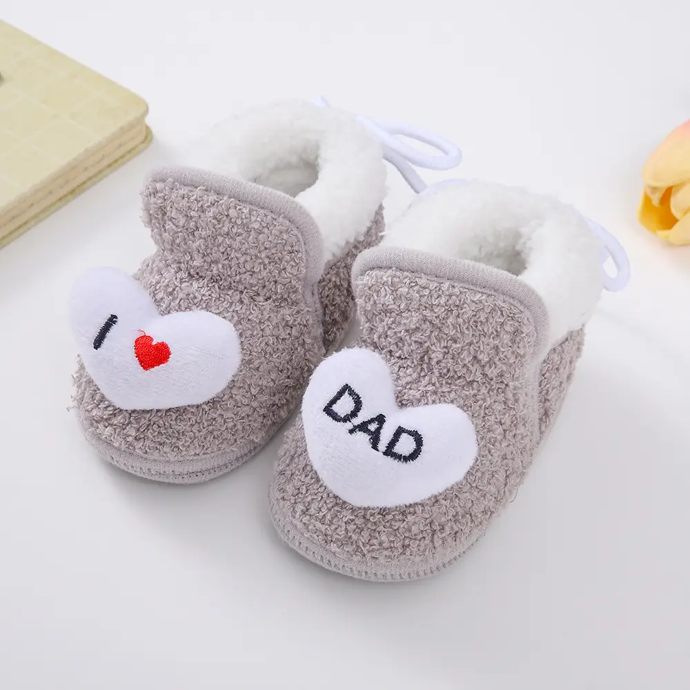 Winter Fleece-Lined Thickened Baby Anti-Slip Warm Toddler Cotton Shoes, Non-Slip Newborn Baby Shoes for 3-6-12 Months — feature 9