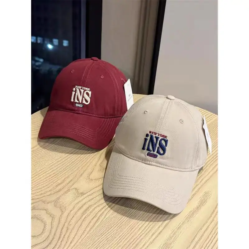 Women Maroon Letter Embroidered Baseball Cap - Image 9