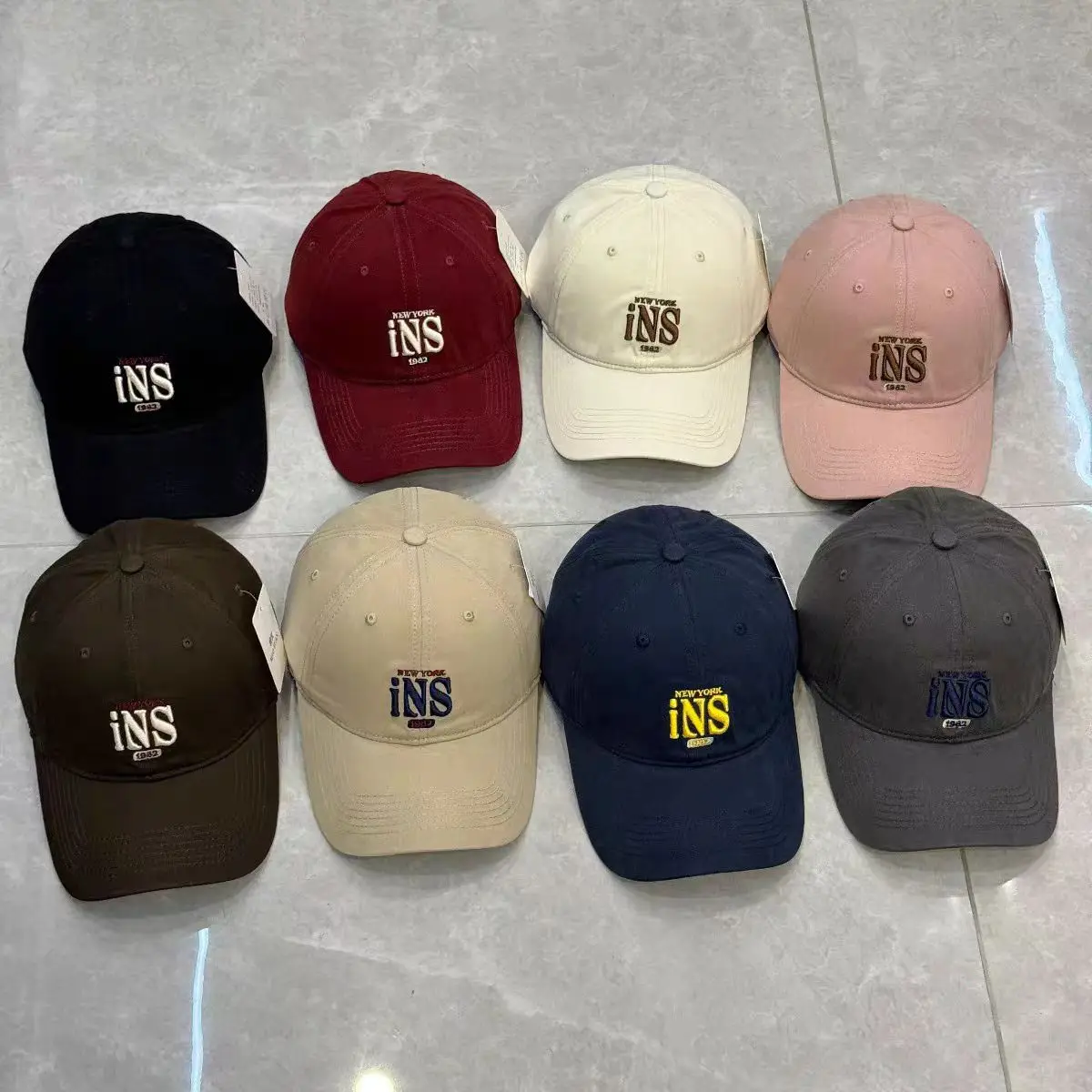 Women Maroon Letter Embroidered Baseball Cap — feature 2