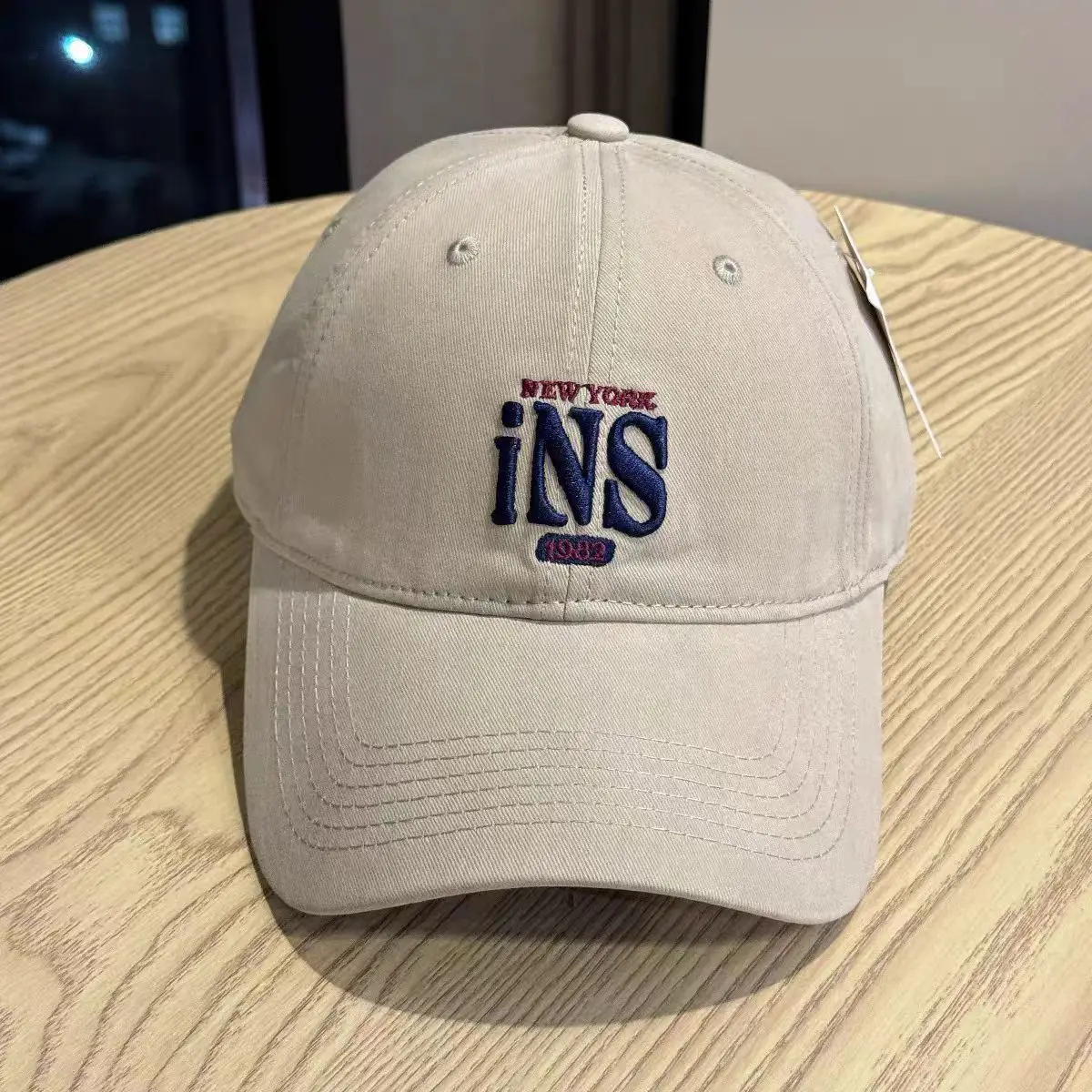 Women Maroon Letter Embroidered Baseball Cap — feature 7