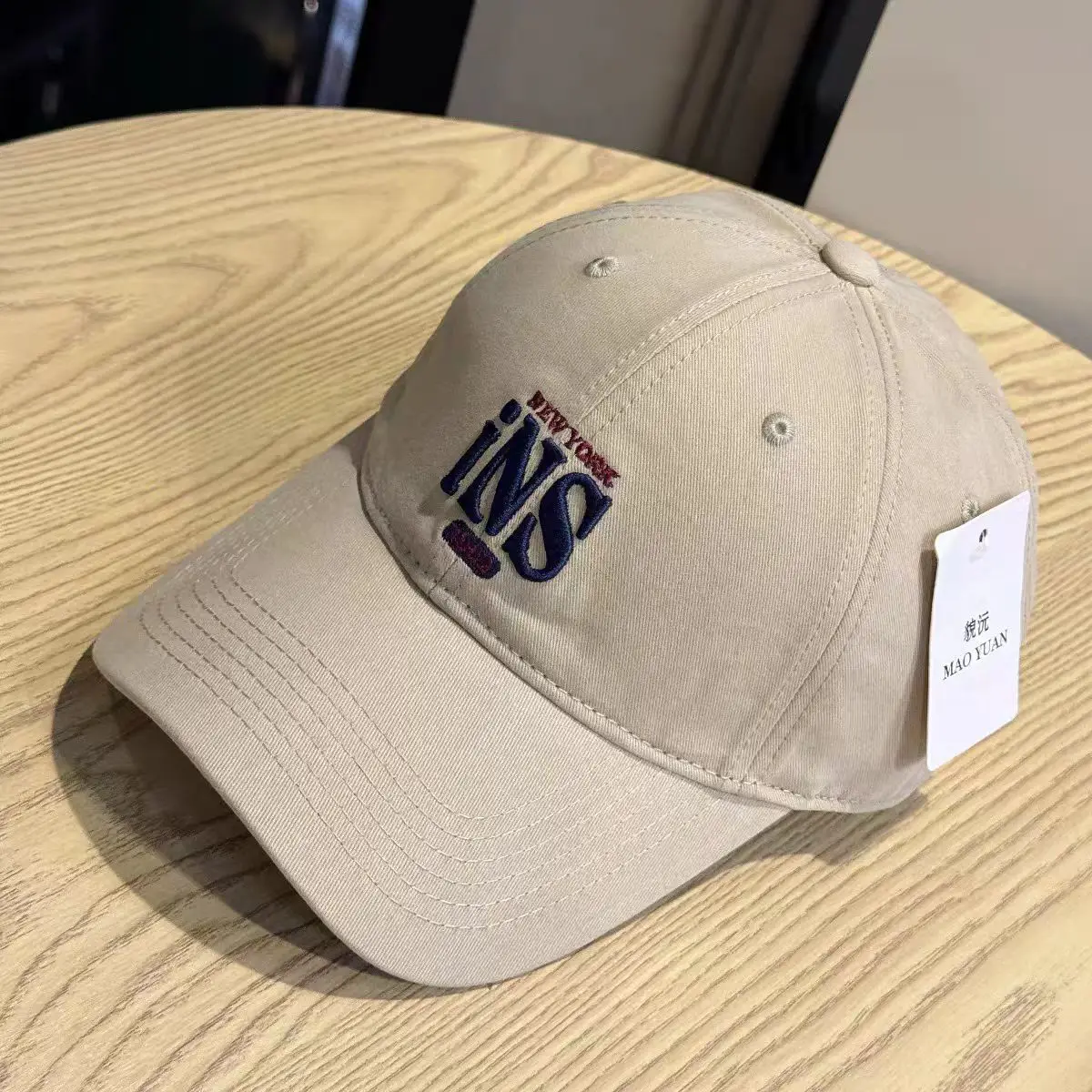 Women Maroon Letter Embroidered Baseball Cap — feature 8