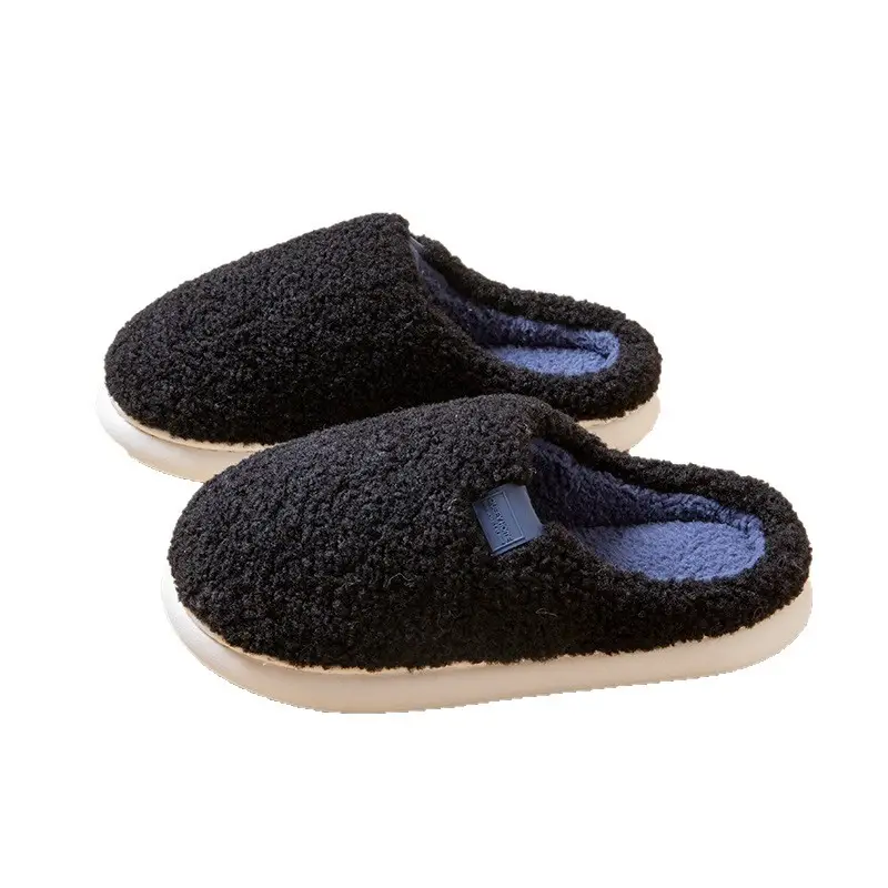 Antibacterial and Deodorant Cotton Slippers for Men in Autumn and Winter 2026 New Style Indoor Home Non-Slip Fleece-Lined Warm Cotton Slippers for Women in Winter - Image 10