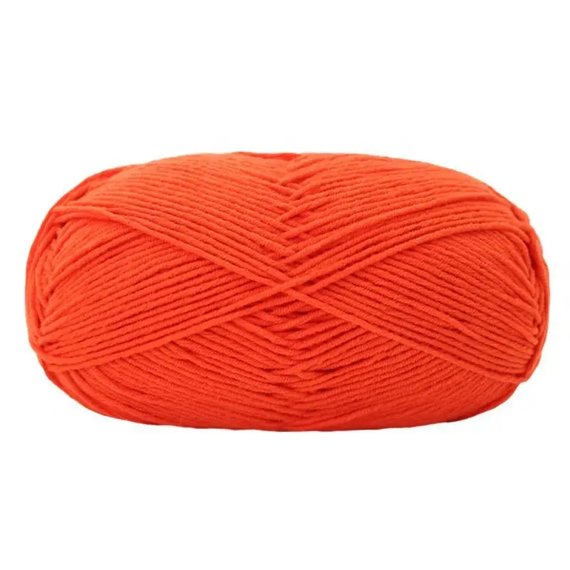 Yiu Cotton 5 Five-Strand Combed Milk Cotton Yarn Fancy Color Ab Wool Hand-Knitted Sweater Vest Crafts