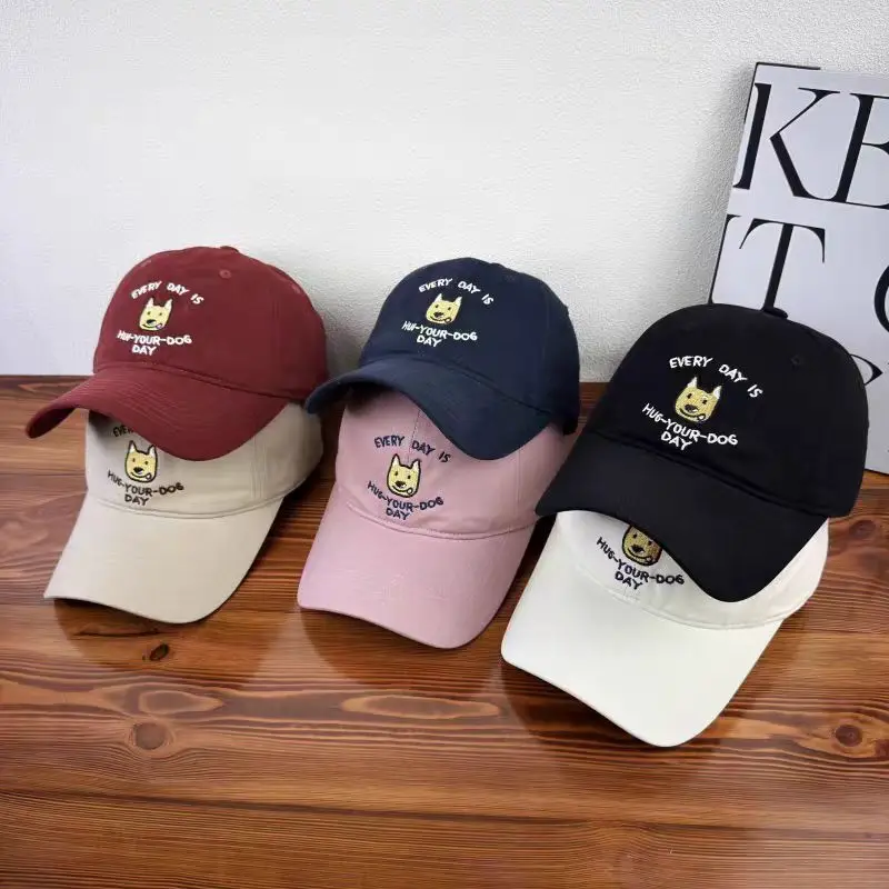 Cute Cartoon Cap Women Pink Black White Wide Brim Sunshade - Image 7