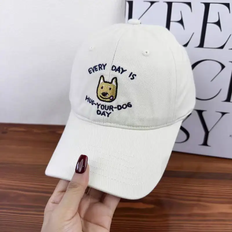 Cute Cartoon Cap Women Pink Black White Wide Brim Sunshade — feature 8