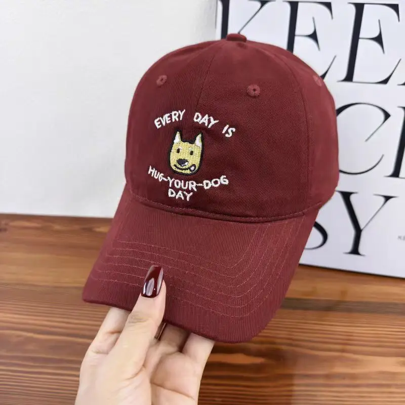 Cute Cartoon Cap Women Pink Black White Wide Brim Sunshade - Image 4