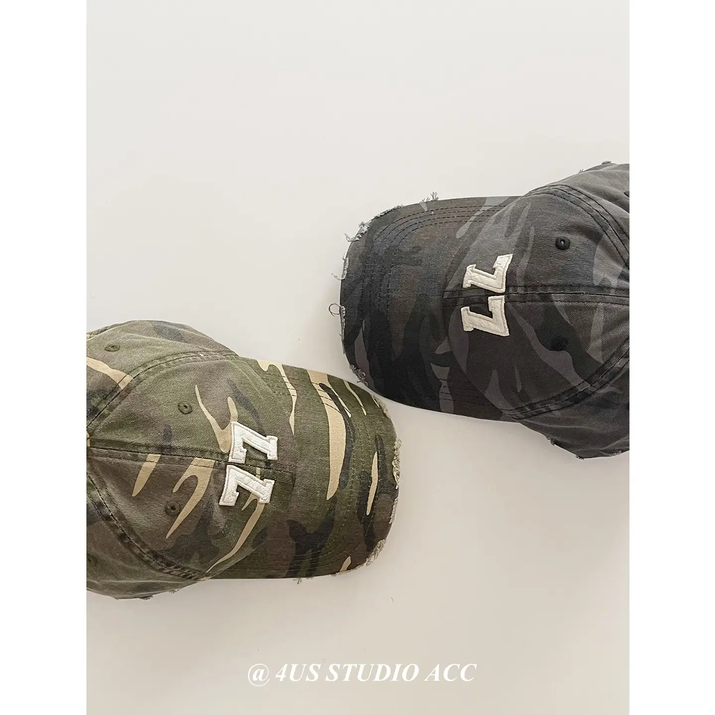 American Retro Camouflage Cap 77 for Men Women