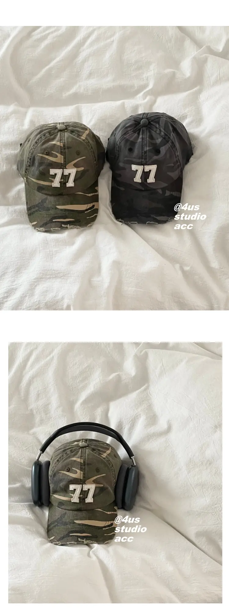 American Retro Camouflage Cap 77 for Men Women — feature 5