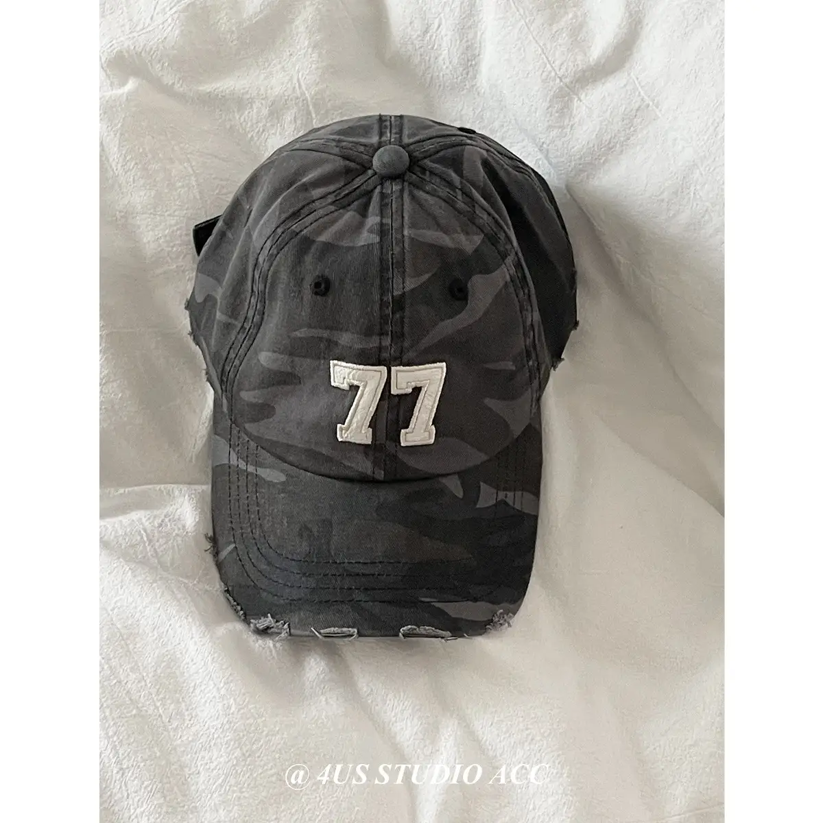 American Retro Camouflage Cap 77 for Men Women