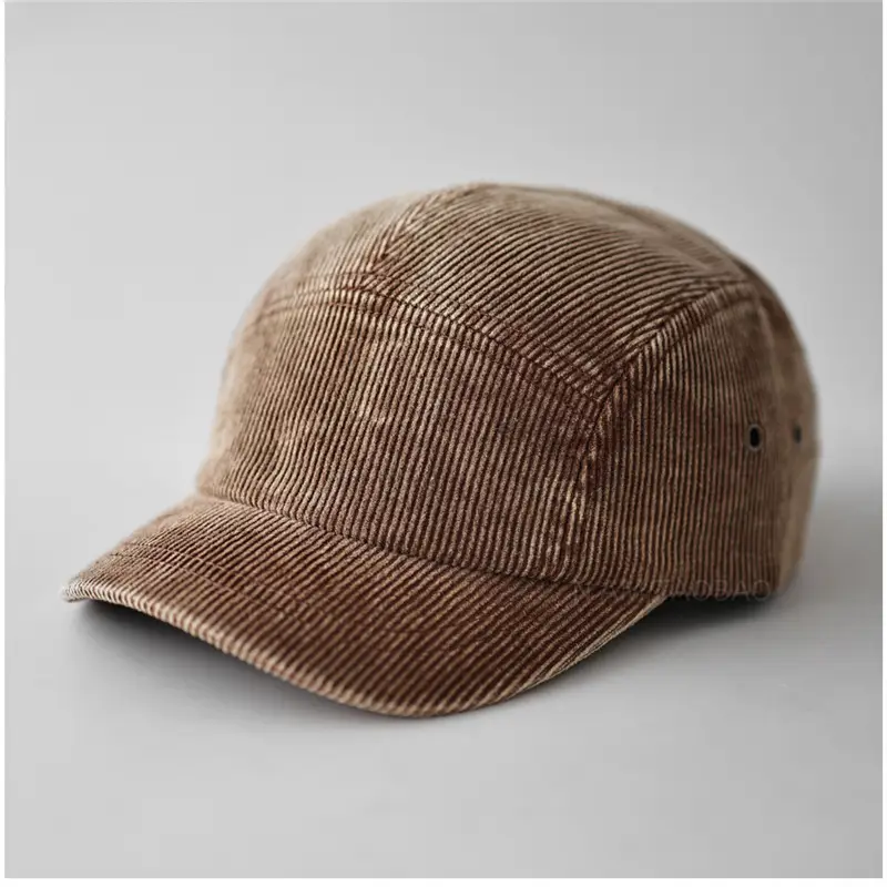 Black 5-Panels Baseball Cap with Sunshade - Image 7