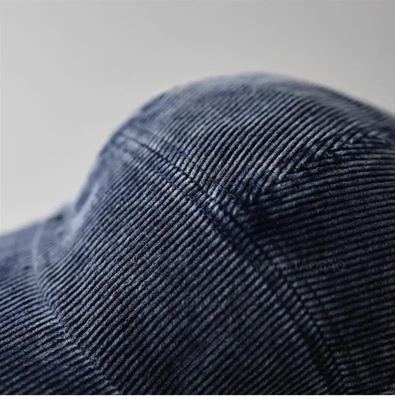 Black 5-Panels Baseball Cap with Sunshade — feature 12