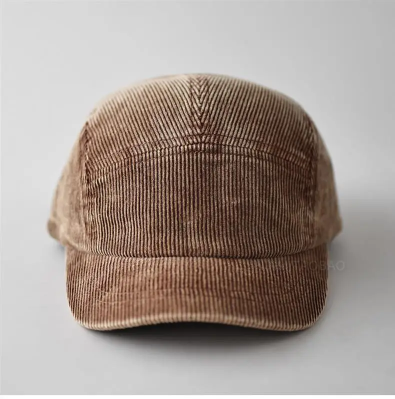 Black 5-Panels Baseball Cap with Sunshade — feature 5