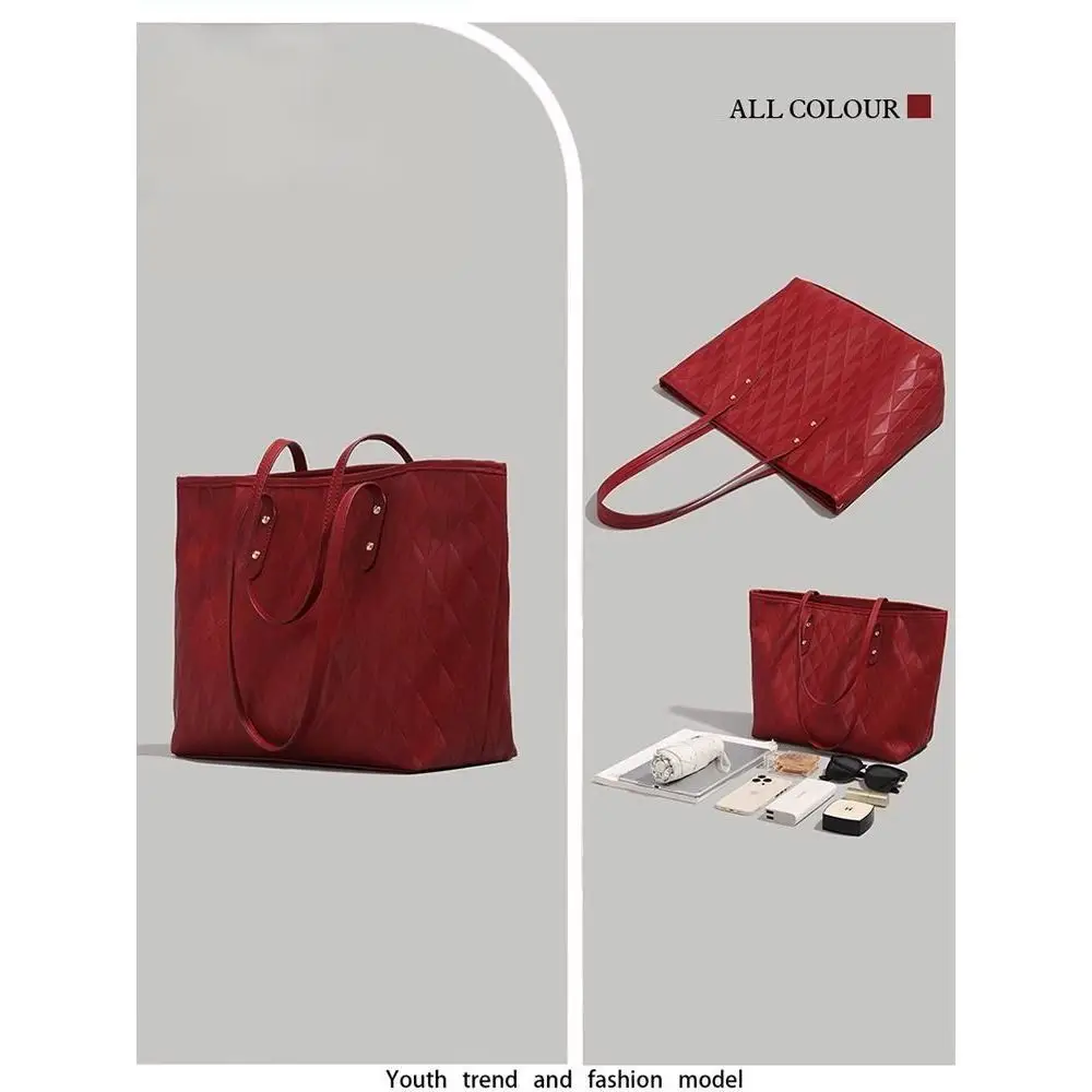 Red High-End Bridal Wedding Tote Bag