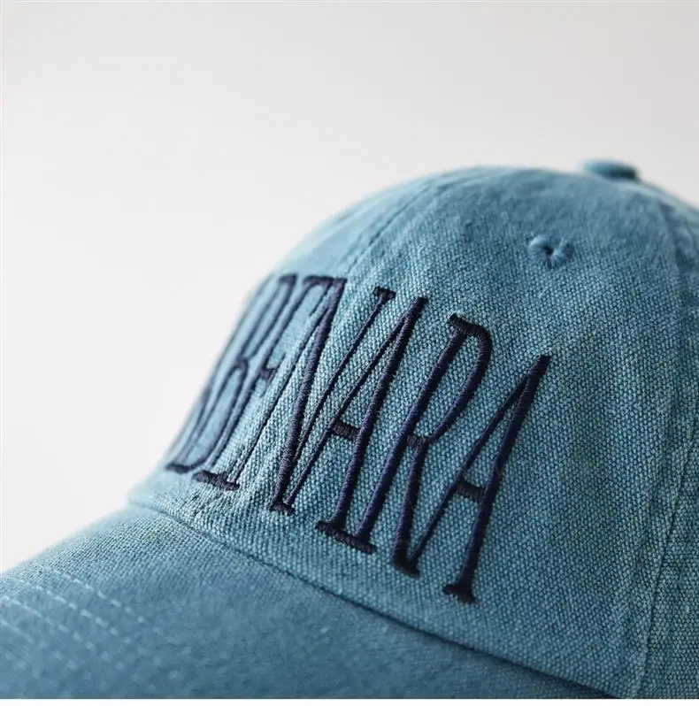 Men Maroon Embroidered Cap MENA Blue — feature 11