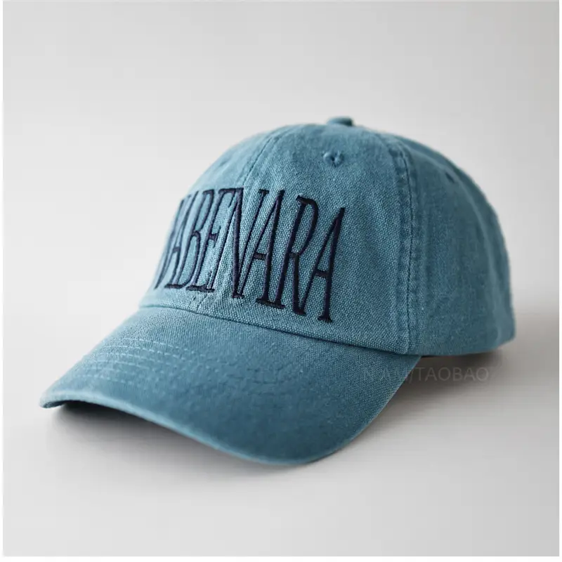 Men Maroon Embroidered Cap MENA Blue - Image 3