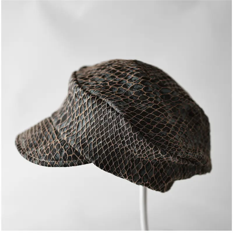 Women's Mesh Sun Hat with Grid Design - Image 5