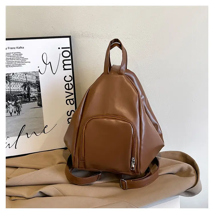 Brown Casual Backpack for Women 2025 Lightweight Multi-Purpose — feature 28