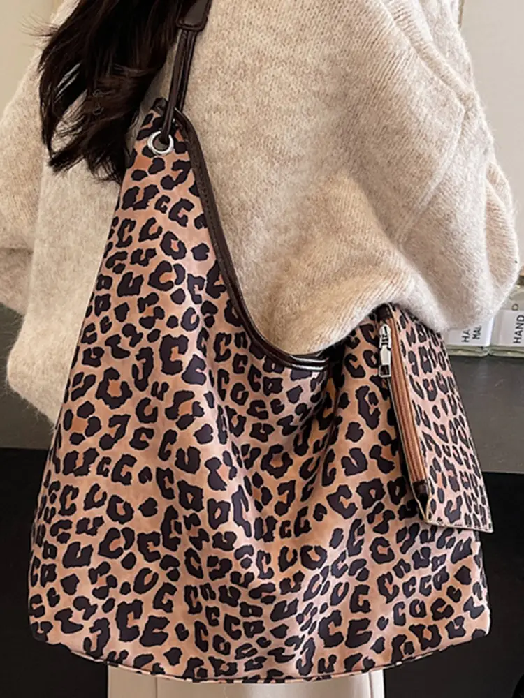 Leopard Print Women's Shoulder Bag 2025 New Style - Image 5
