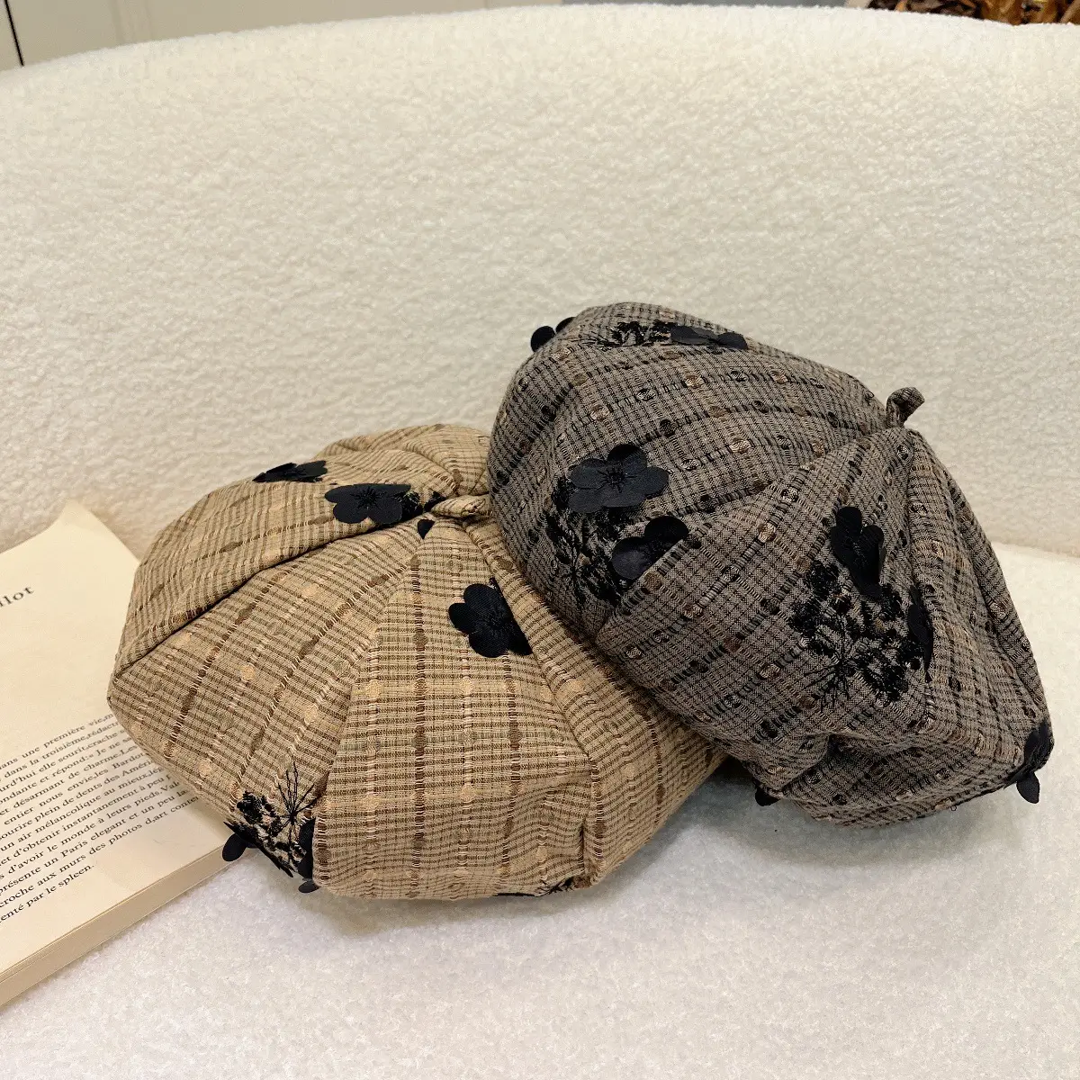 Korean Style Embroidered Duckbill Cap for Women — feature 4