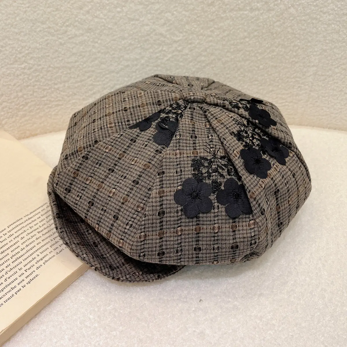 Korean Style Embroidered Duckbill Cap for Women — feature 6