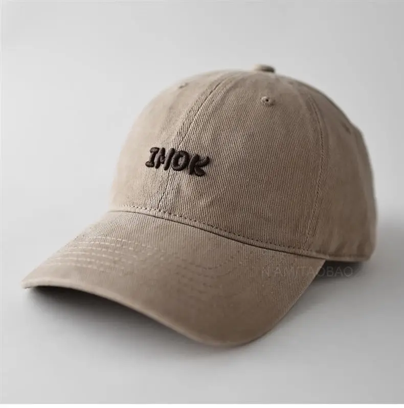 Men's 3D THOK Embroidered Cap Beige — feature 4