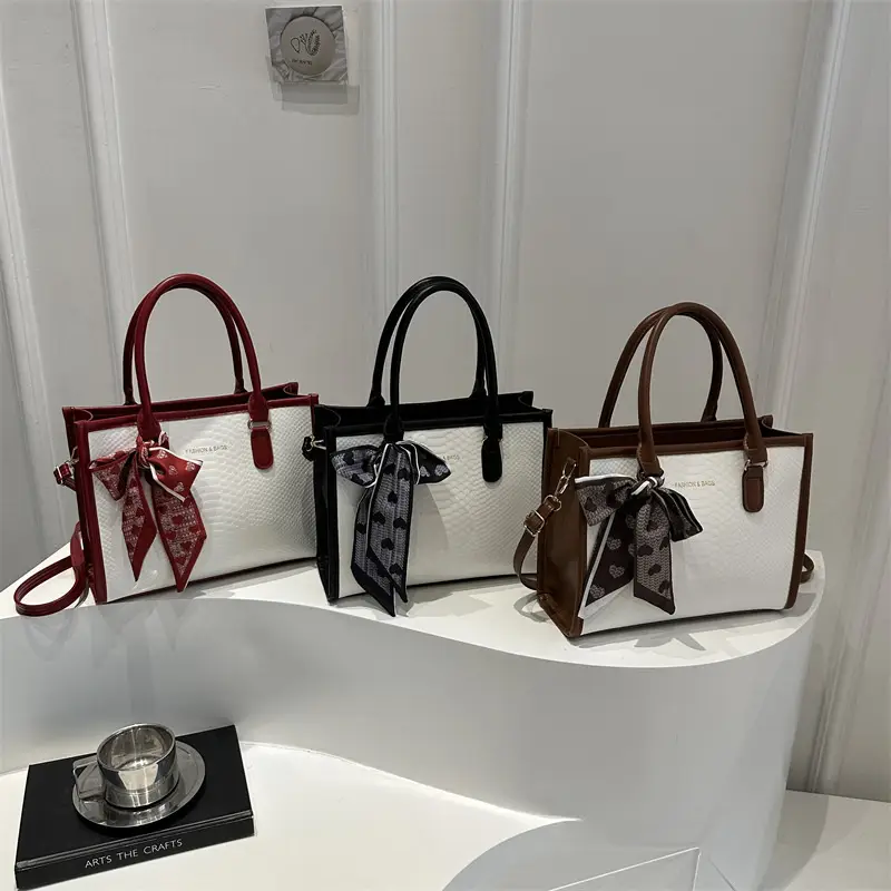 Silk Scarf 2025 Women's Textured Crossbody Bag