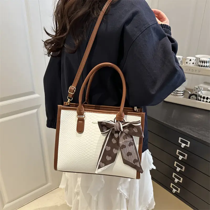 Silk Scarf 2025 Women's Textured Crossbody Bag