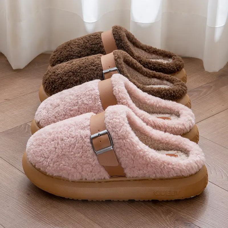 Plush Cotton Slippers with a Stepping-On-Clouds Feel for Women, Autumn and Winter 2026 New Model, Indoor Warm Non-Slip Couple's Cotton Slippers for Men - Image 7