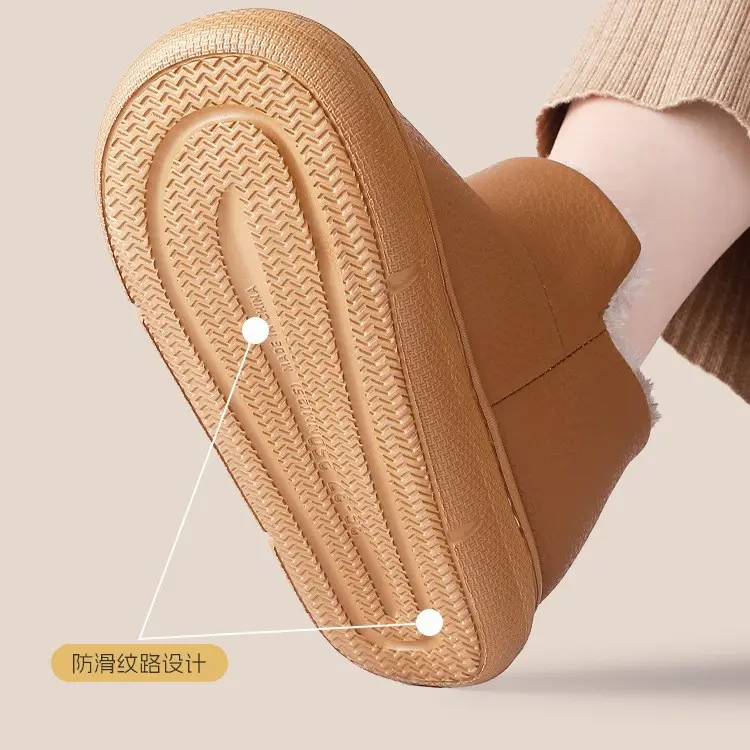 Non-Slip Waterproof Elderly Shoes for Women, Autumn and Winter 2026 New Model, Suitable for Outdoor Wear, Closed Heel, Warm Home Slippers with a Soft Cushioning Feel for Men - Image 9