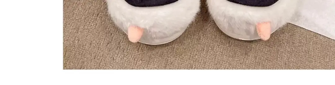 Cute Big-Nosed Dog Cotton Slippers for Women in Winter, Plush and Warm for Couples, Indoor and Home Non-Slip Bag and Cotton Shoes for Men — feature 22