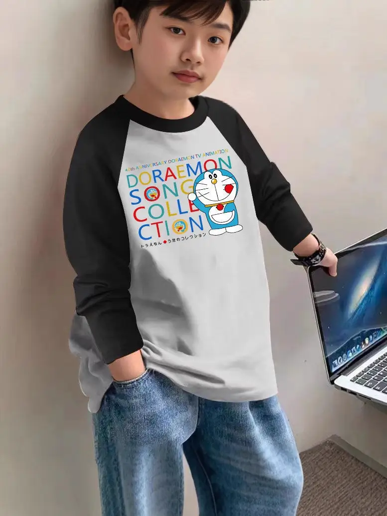 Boys Cotton Long Sleeve T-Shirt Brown Graphic Spring Autumn 2025 - Image 25
