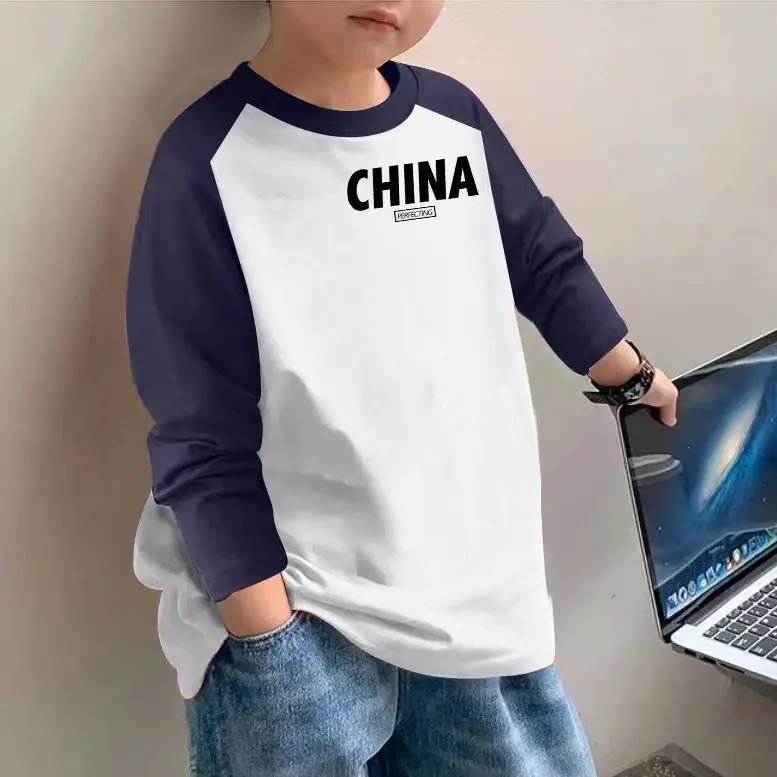 Boys Cotton Long Sleeve T-Shirt Brown Graphic Spring Autumn 2025 - Image 12