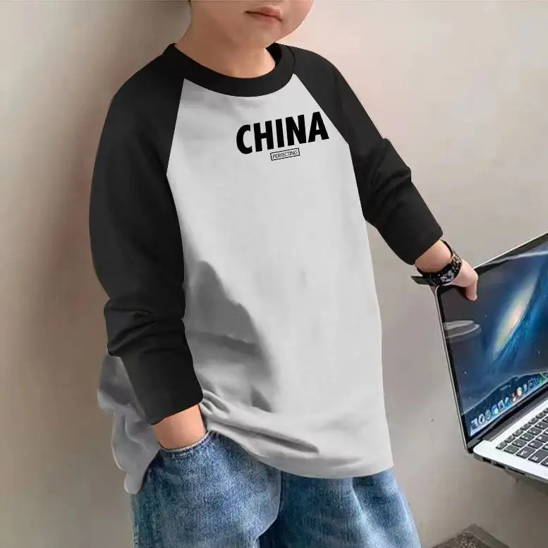 Boys Cotton Long Sleeve T-Shirt Brown Graphic Spring Autumn 2025 - Image 16