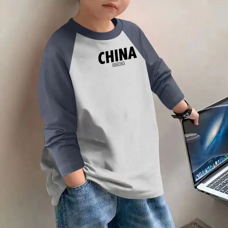 Boys Cotton Long Sleeve T-Shirt Brown Graphic Spring Autumn 2025 - Image 20
