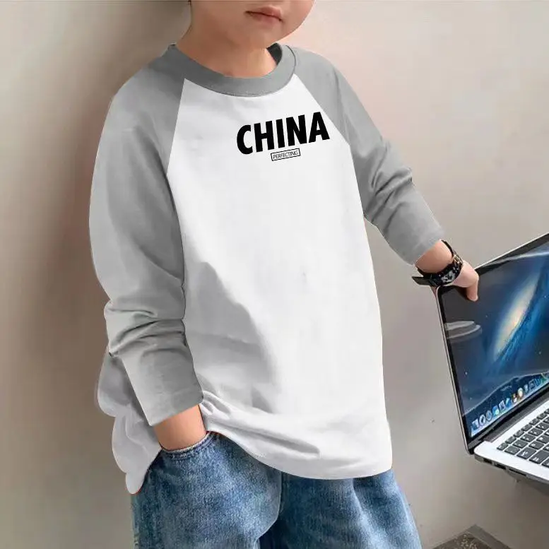 Boys Cotton Long Sleeve T-Shirt Brown Graphic Spring Autumn 2025 - Image 8