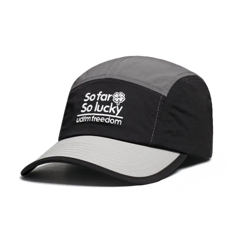 Men Grey White Baseball Cap Quick Dry
