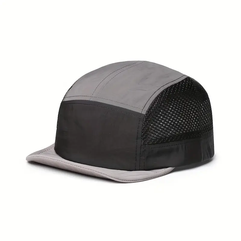 Men Grey White Baseball Cap Quick Dry