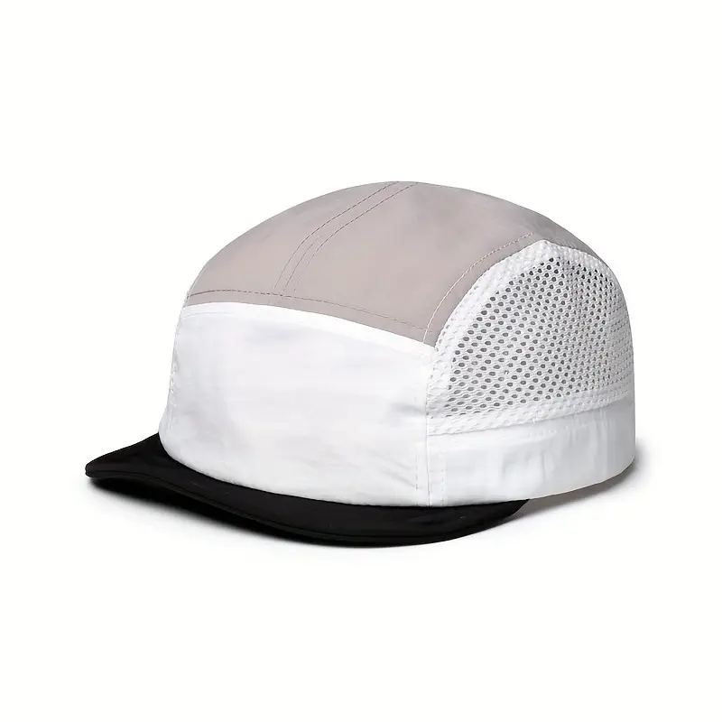 Men Grey White Baseball Cap Quick Dry