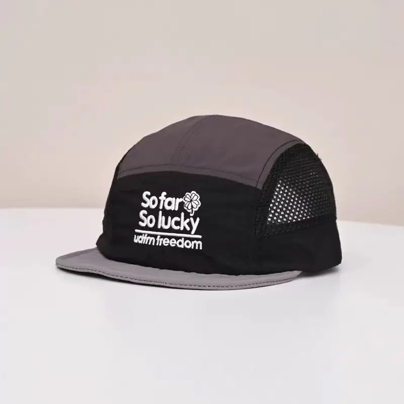 Men Grey White Baseball Cap Quick Dry