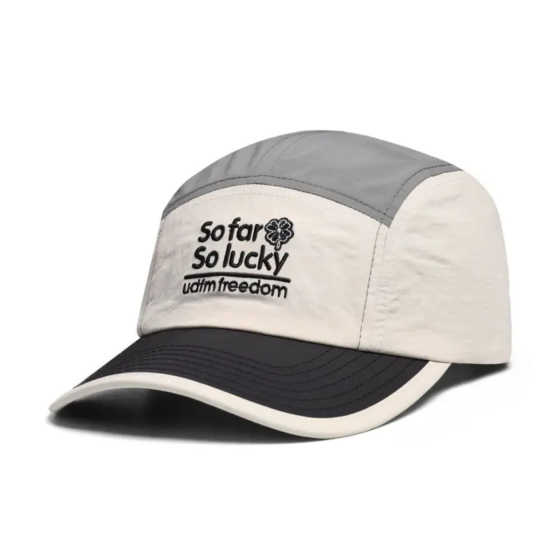 Men Grey White Baseball Cap Quick Dry