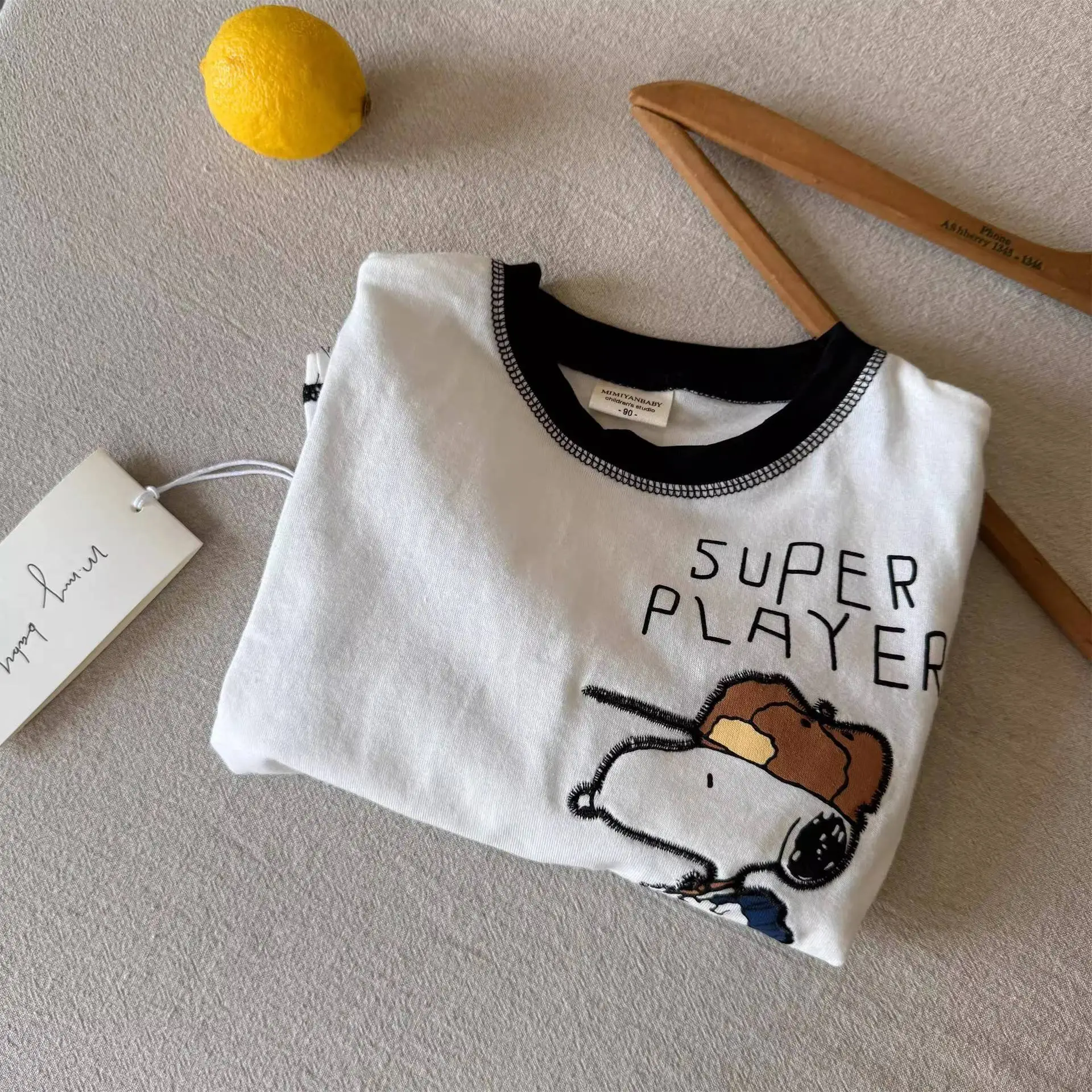 Japanese Cartoon Boys T-Shirt White Super Player Design — feature 17