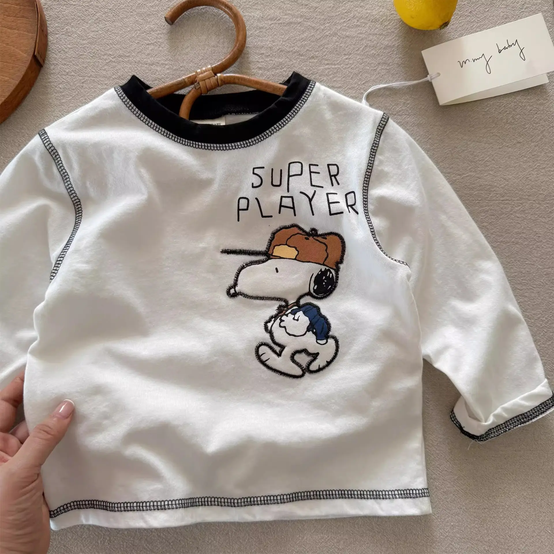 Japanese Cartoon Boys T-Shirt White Super Player Design — feature 19