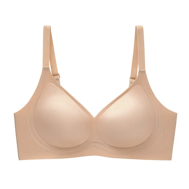 Live Broadcast Popular Liquid Foundation Nude Photosensitive Seamless Intimates Women's Jelly Soft Support No Rims Super Soft Thin Bra