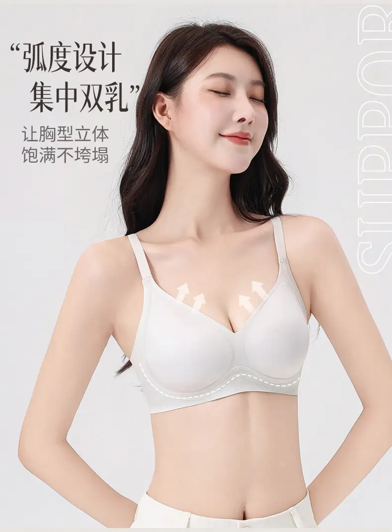 Live Broadcast Popular Liquid Foundation Nude Photosensitive Seamless Intimates Women's Jelly Soft Support No Rims Super Soft Thin Bra — feature 13