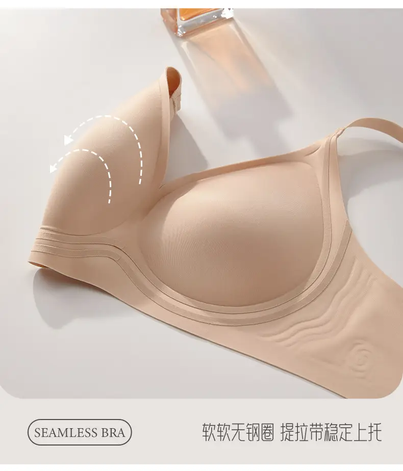 Live Broadcast Popular Liquid Foundation Nude Photosensitive Seamless Intimates Women's Jelly Soft Support No Rims Super Soft Thin Bra — feature 18