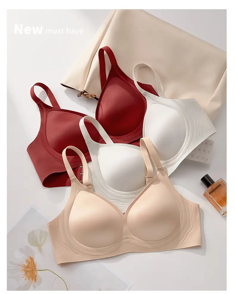 Live Broadcast Popular Liquid Foundation Nude Photosensitive Seamless Intimates Women's Jelly Soft Support No Rims Super Soft Thin Bra — feature 23