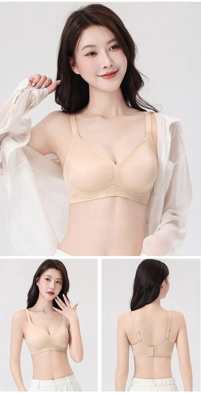 Live Broadcast Popular Liquid Foundation Nude Photosensitive Seamless Intimates Women's Jelly Soft Support No Rims Super Soft Thin Bra — feature 26